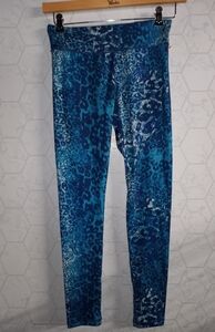 High Energie blue print stretch leggings